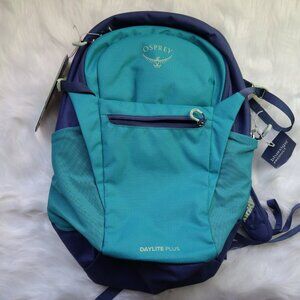 NWT Osprey Daylite Plus 20L Backpack — Blue Spikemoss/Alkaline